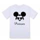 T-shirt enfant personnalisé avec Mickey portant des lunettes et prénom