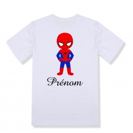 T-shirt enfant personnalisé avec Spiderman et prénom