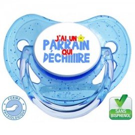 Tétine bébé J'ai un parrain qui déchire