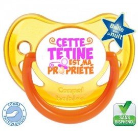 Tétine bébé ,cette tétine est ma propriété