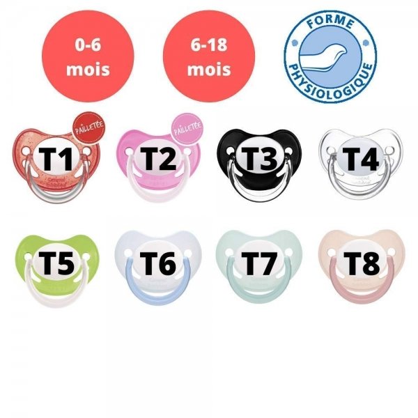 Tétine personnalisée futur fan de Monaco