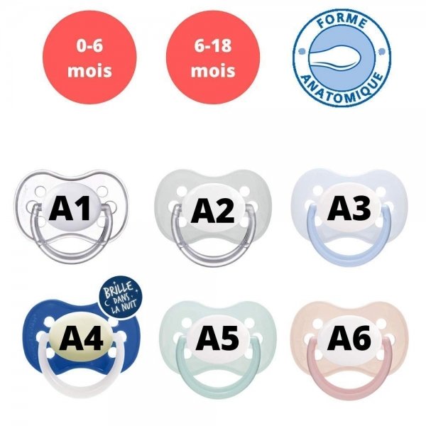 Tétine personnalisée futur fan de Lyon