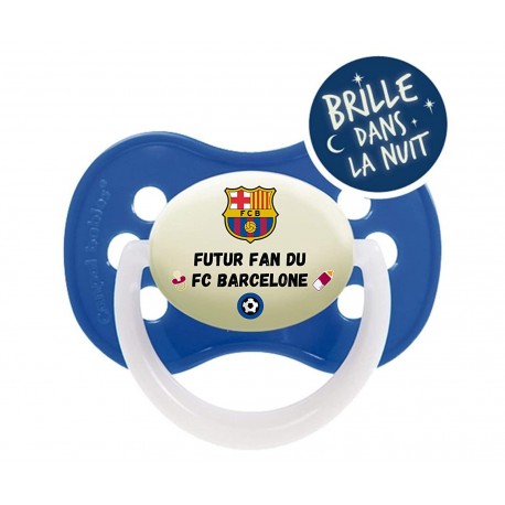 Tétine personnalisée futur fan de Barcelone