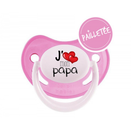 Tétine bébé j'aime mon papa