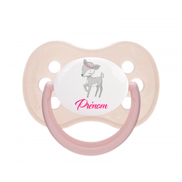 Tétine bébé avec une biche