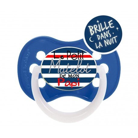 Tétine bébé le petit matelot de mon papi