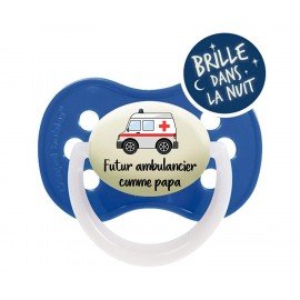 Tétine bébé futur ambulancier comme papa