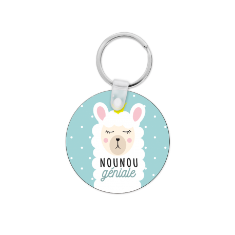 Porte clé personnalisé nounou géniale