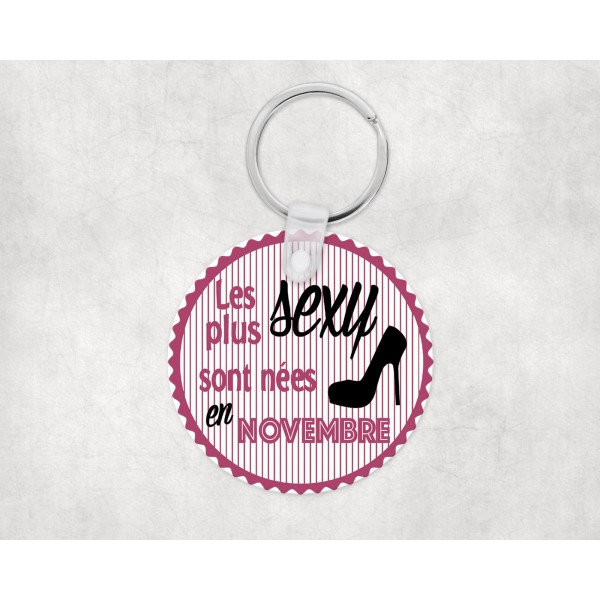 Porte clé personnalisé les filles sexy sont nées...