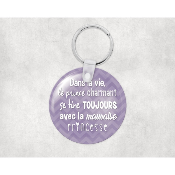 Porte clé personnalisé prince charmant