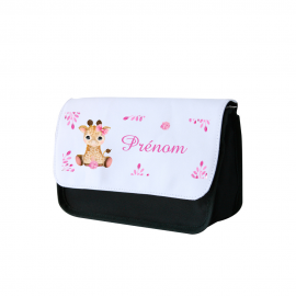 Trousse a crayon personnalisée girafe