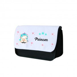 Trousse a crayon personnalisée licorne étoile