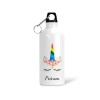 Gourde personnalisée avec une licorne et prénom