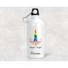 Gourde personnalisée avec une licorne et prénom