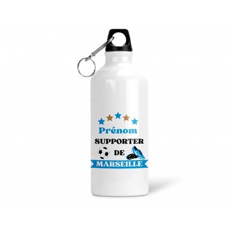 Gourde personnalisée Olympique de Marseille et prénom