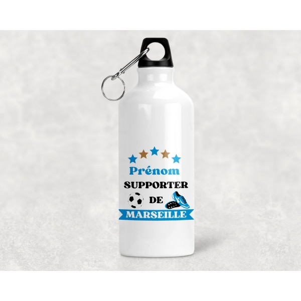 Gourde personnalisée Olympique de Marseille et prénom
