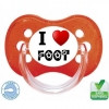 Tétine bébé i love foot