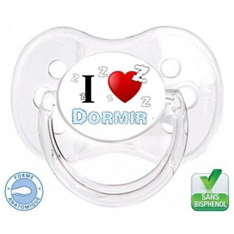 Tétine bébé i love domir