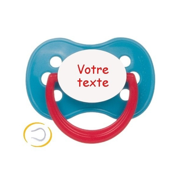 Tétine cerise turquoise rouge