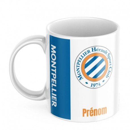 Mug tasse personnalisé Montpellier et prénom