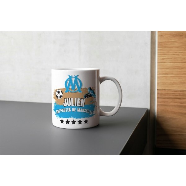 Mug tasse personnalisé supporter de Marseille