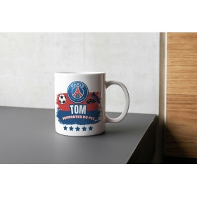 Mug tasse personnalisé supporter du PSG