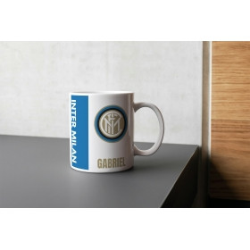 Mug tasse personnalisé foot Inter Milan et prénom