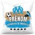 Coussin personnalisé Foot Marseille avec prénom