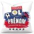 Coussin personnalisé Foot Lyon avec prénom