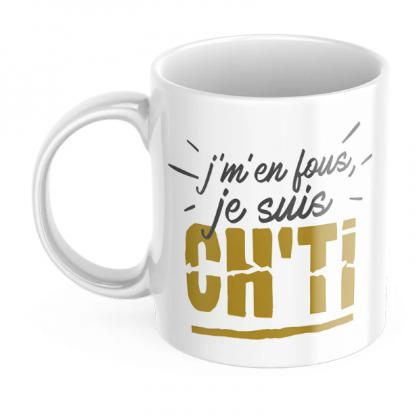 Mug tasse personnalisé je suis ch'ti