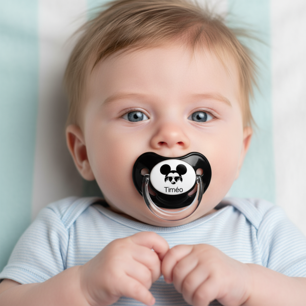 Tétine personnalisée souris garçon