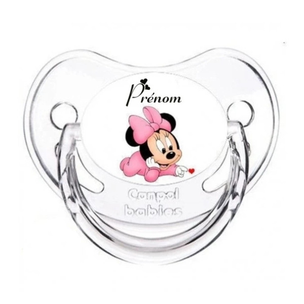 Tétine personnalisée minnie baby