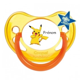 Tétine personnalisée avec Pikachu