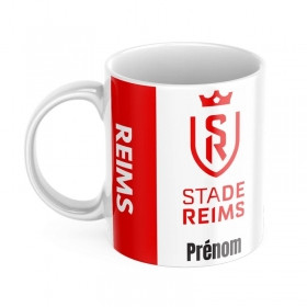 Mug tasse personnalisé foot Reims et prénom