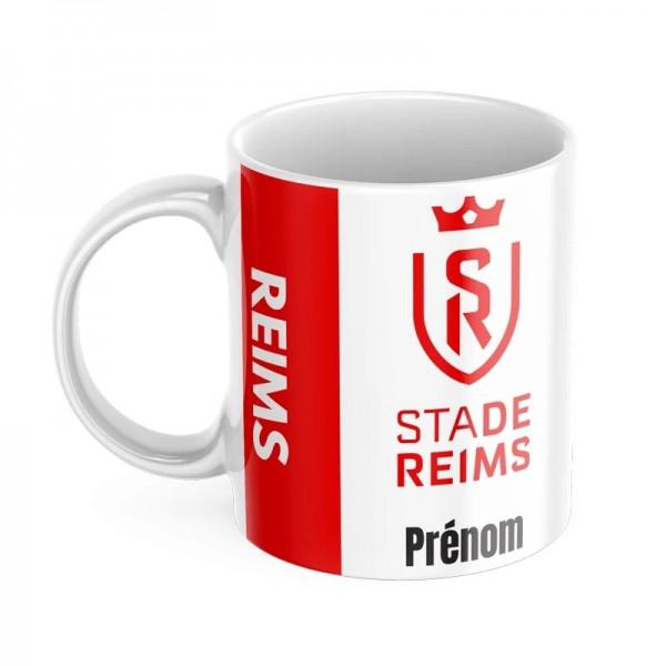 Mug tasse personnalisé foot Reims et prénom
