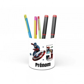Pot à crayons personnalisé Capitain America
