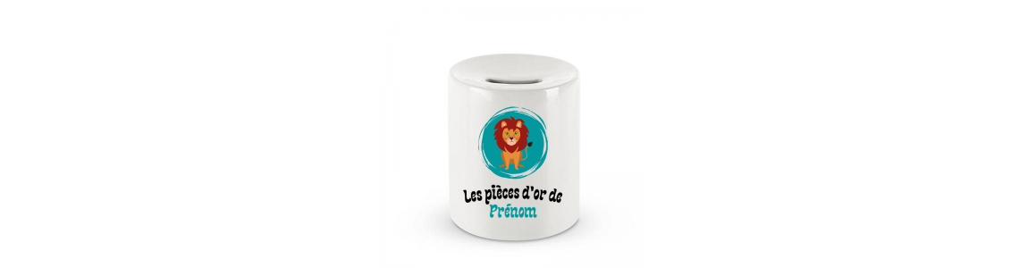Tirelire personnalisée