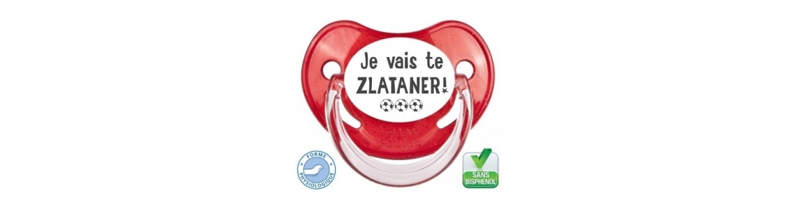 Tétine personnalisée humoristique