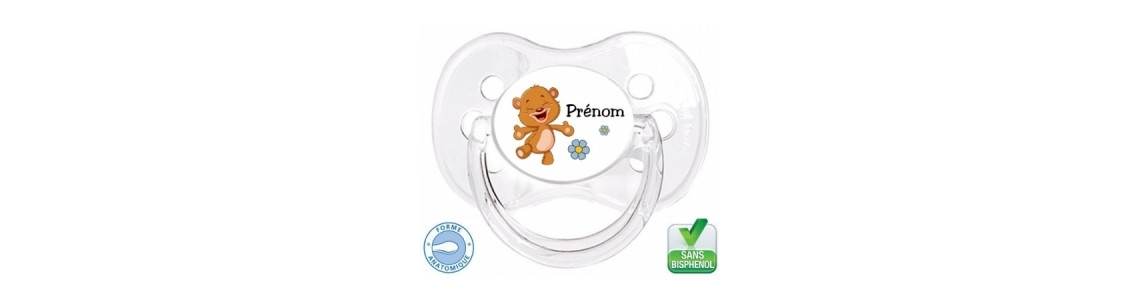 Sucette bébé animaux
