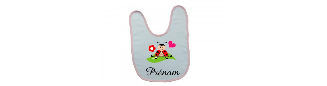 Bavoirs personnalisés avec prénom
