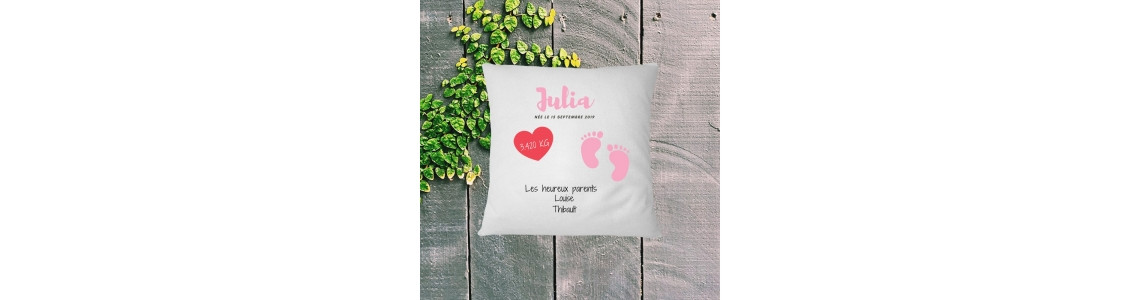 Coussin personnalisé